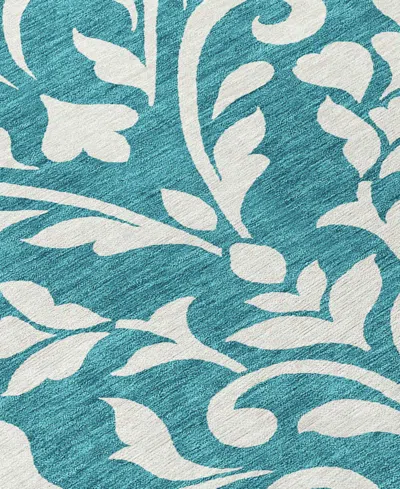 Addison Chantille Machine Washable Acn875 2'6"x3'10" Area Rug In Teal