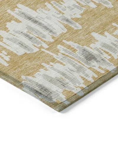 Addison Chantille Machine Washable Acn905 3'x5' Area Rug In Gold