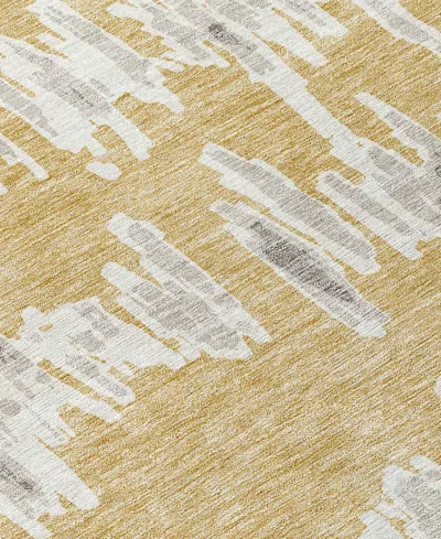 Addison Chantille Machine Washable Acn905 3'x5' Area Rug In Gold