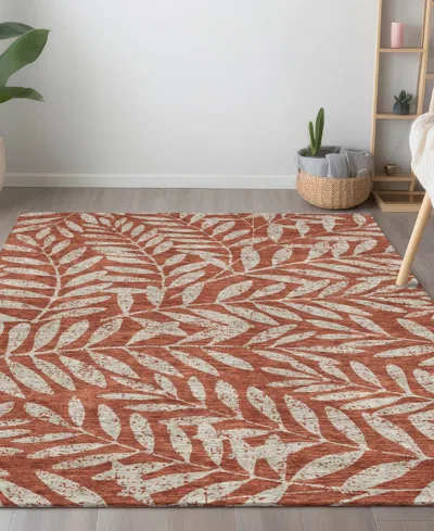 Addison Chantille Machine Washable Acn899 8'x10' Area Rug In Paprika