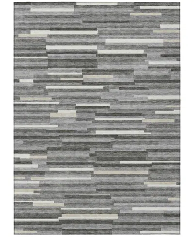 Addison Chantille Machine Washable Acn894 8'x10' Area Rug In Gray