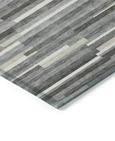 Addison Chantille Machine Washable Acn894 8'x10' Area Rug In Gray