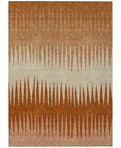 Addison Chantille Machine Washable Acn886 9'x12' Area Rug In Copper
