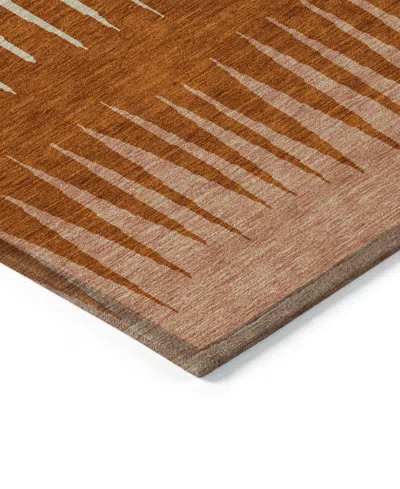 Addison Chantille Machine Washable Acn886 9'x12' Area Rug In Copper