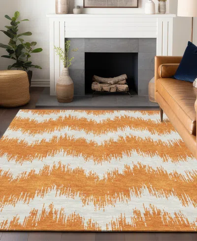 Addison Chantille Acn880 9'x12' Area Rug In Orange