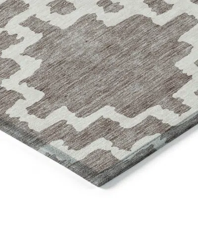 Addison Chantille Machine Washable Acn902 2'3"x7'6" Runner Area Rug In Taupe