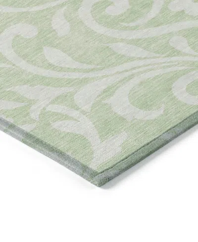 Addison Chantille Machine Washable Acn875 2'3"x7'6" Runner Area Rug In Sage