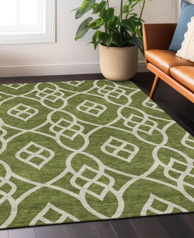 Addison Chantille Machine Washable Acn884 2'6"x3'10" Area Rug In Olive