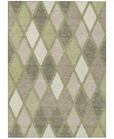 Addison Chantille Machine Washable Acn887 5'x7'6" Area Rug In Sage