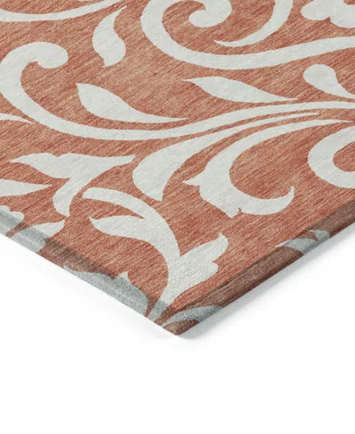 Addison Chantille Machine Washable Acn875 8'x10' Area Rug In Salmon