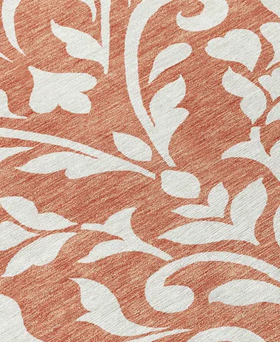 Addison Chantille Machine Washable Acn875 8'x10' Area Rug In Salmon