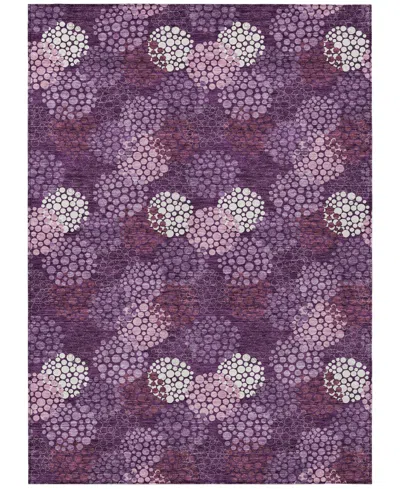 Addison Chantille Machine Washable Acn908 8'x10' Area Rug In Eggplant