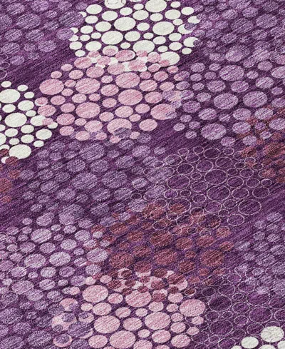 Addison Chantille Machine Washable Acn908 8'x10' Area Rug In Eggplant