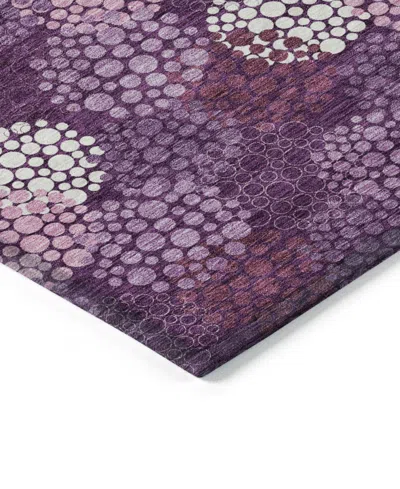 Addison Chantille Machine Washable Acn908 8'x10' Area Rug In Eggplant