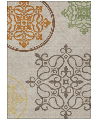 Addison Chantille Machine Washable Acn874 2'6"x3'10" Area Rug In Taupe