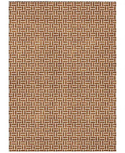 Addison Chantille Machine Washable Acn911 5'x7'6" Area Rug In Paprika
