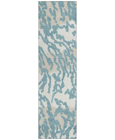 Addison Chantille Machine Washable Acn873 2'3"x7'6" Runner Area Rug In Teal