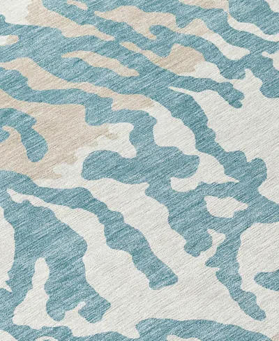 Addison Chantille Machine Washable Acn873 2'3"x7'6" Runner Area Rug In Teal