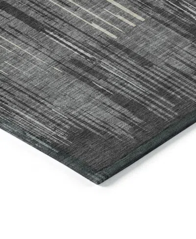 Addison Chantille Machine Washable Acn893 2'3"x7'6" Runner Area Rug In Charcoal