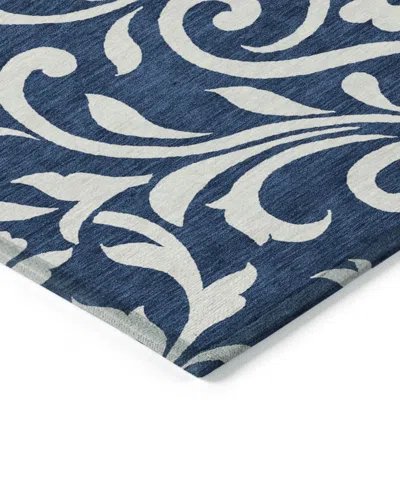 Addison Chantille Machine Washable Acn875 8'x10' Area Rug In Navy