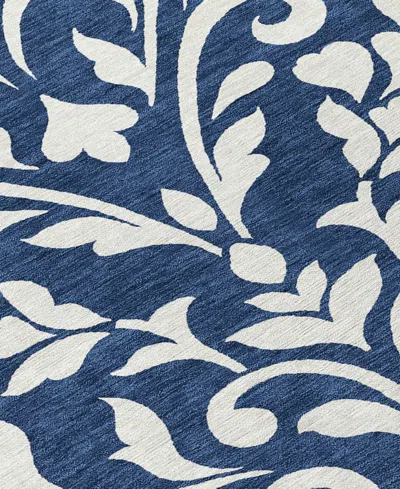 Addison Chantille Machine Washable Acn875 8'x10' Area Rug In Navy