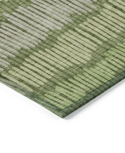 Addison Chantille Machine Washable Acn889 2'3"x7'6" Runner Area Rug In Olive