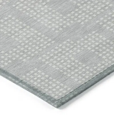 Addison Chantille Machine Washable Acn890 2'6"x3'10" Area Rug In Silver