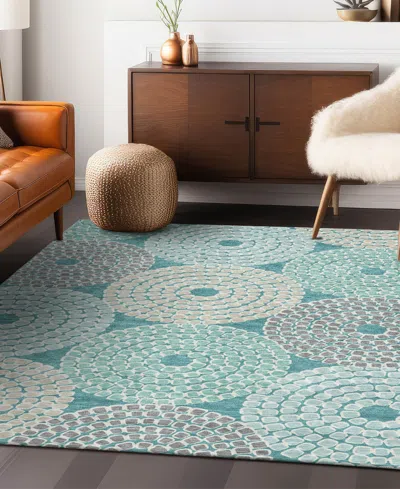 Addison Chantille Machine Washable Acn882 3'x5' Area Rug In Teal