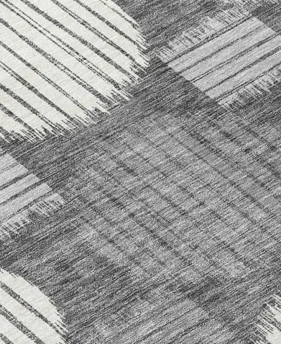 Addison Chantille Machine Washable Acn900 2'6"x3'10" Area Rug In Charcoal