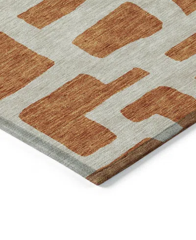 Addison Chantille Machine Washable Acn903 3'x5' Area Rug In Terracotta