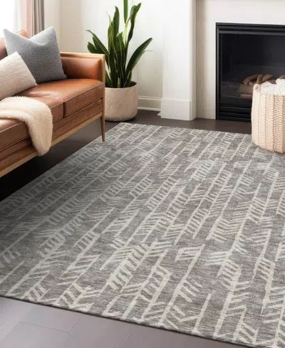 Addison Chantille Machine Washable Acn906 8'x10' Area Rug In Taupe