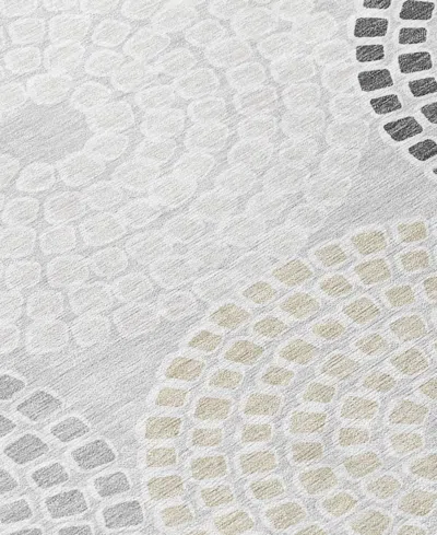 Addison Chantille Machine Washable Acn882 2'3"x7'6" Runner Area Rug In Gray