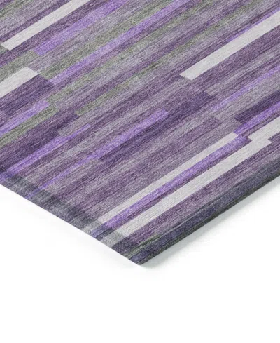 Addison Chantille Machine Washable Acn894 2'6"x3'10" Area Rug In Purple