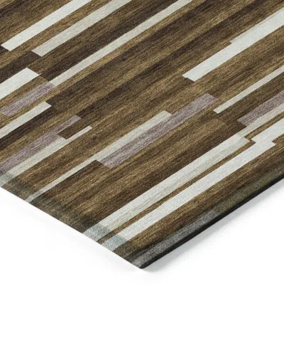 Addison Chantille Machine Washable Acn894 2'6"x3'10" Area Rug In Brown