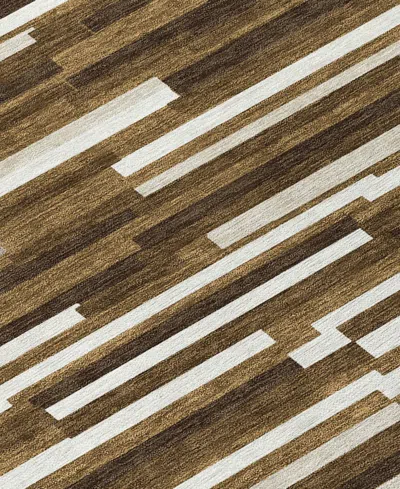 Addison Chantille Machine Washable Acn894 2'6"x3'10" Area Rug In Brown