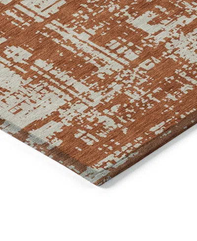 Addison Chantille Machine Washable Acn895 2'6"x3'10" Area Rug In Paprika