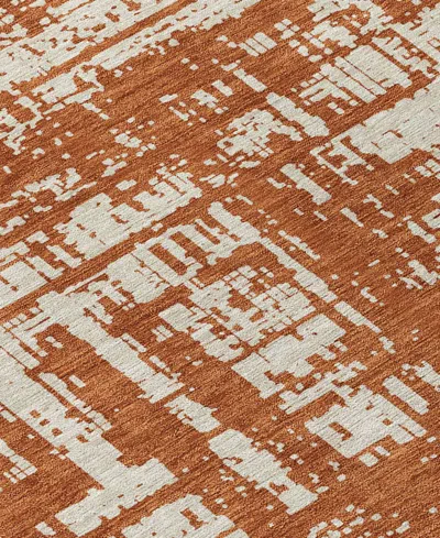 Addison Chantille Machine Washable Acn895 2'6"x3'10" Area Rug In Paprika