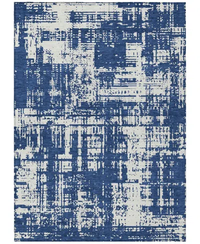 Addison Chantille Machine Washable Acn895 8'x10' Area Rug In Navy