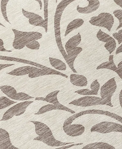 Addison Chantille Machine Washable Acn875 2'3"x7'6" Runner Area Rug In Taupe