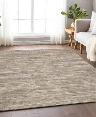 Addison Chantille Machine Washable Acn896 2'6"x3'10" Area Rug In Taupe