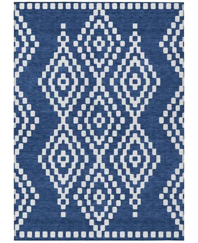 Addison Chantille Machine Washable Acn891 3'x5' Area Rug In Navy