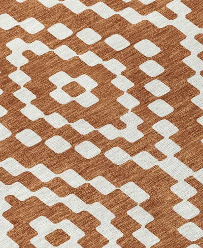 Addison Chantille Machine Washable Acn891 8'x10' Area Rug In Terracotta