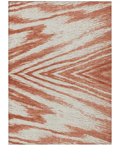 Addison Chantille Machine Washable Acn876 9'x12' Area Rug In Salmon