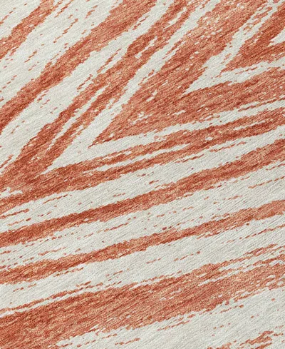 Addison Chantille Machine Washable Acn876 9'x12' Area Rug In Salmon