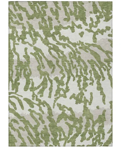 Addison Chantille Machine Washable Acn873 3'x5' Area Rug In Green