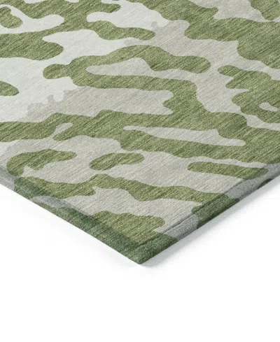 Addison Chantille Machine Washable Acn873 3'x5' Area Rug In Green