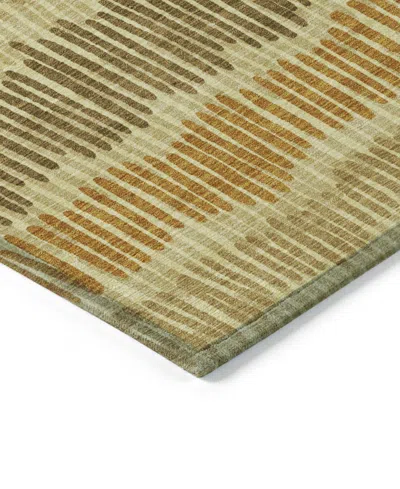 Addison Chantille Machine Washable Acn889 8'x10' Area Rug In Gold