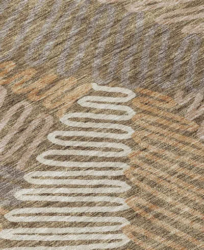 Addison Chantille Machine Washable Acn904 8'x10' Area Rug In Brown