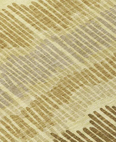 Addison Chantille Machine Washable Acn889 2'3"x7'6" Runner Area Rug In Gold