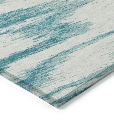 Addison Chantille Machine Washable Acn876 2'3"x7'6" Runner Area Rug In Teal